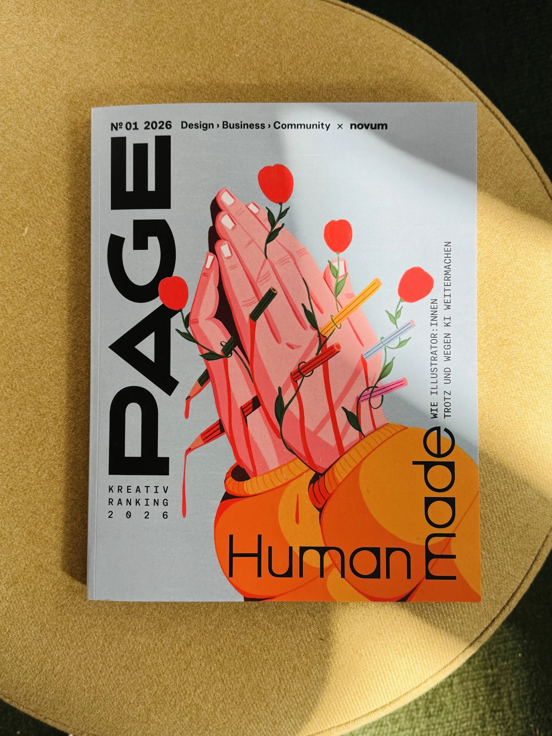 PAGE Magazine No. 01/2026 – Cover — artwork by Florian Meissner