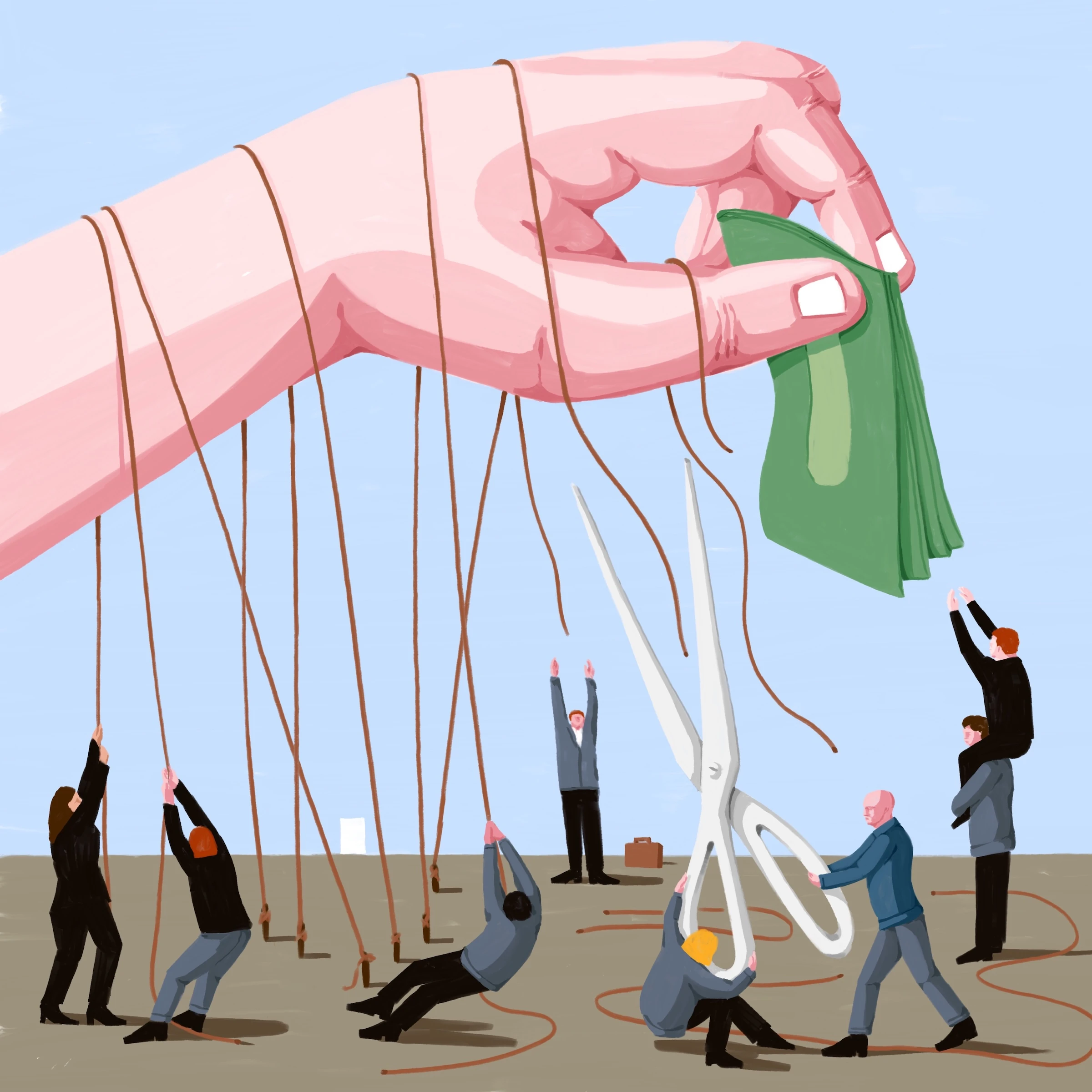 AI Regulation — The New York Times — artwork by Florian Meissner